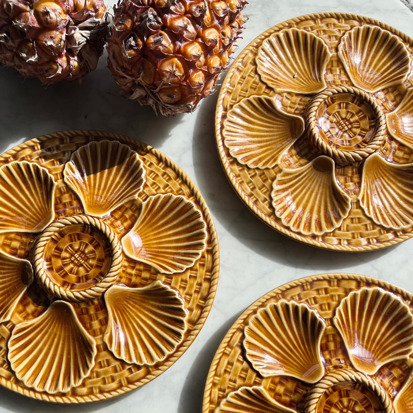 Longchamp vintage oyster plate