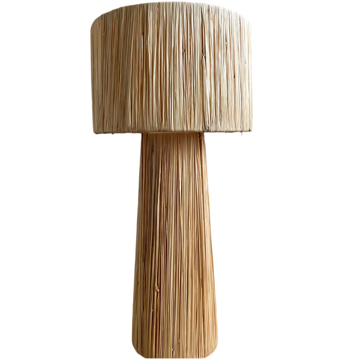 Raffia table lamp - Tall