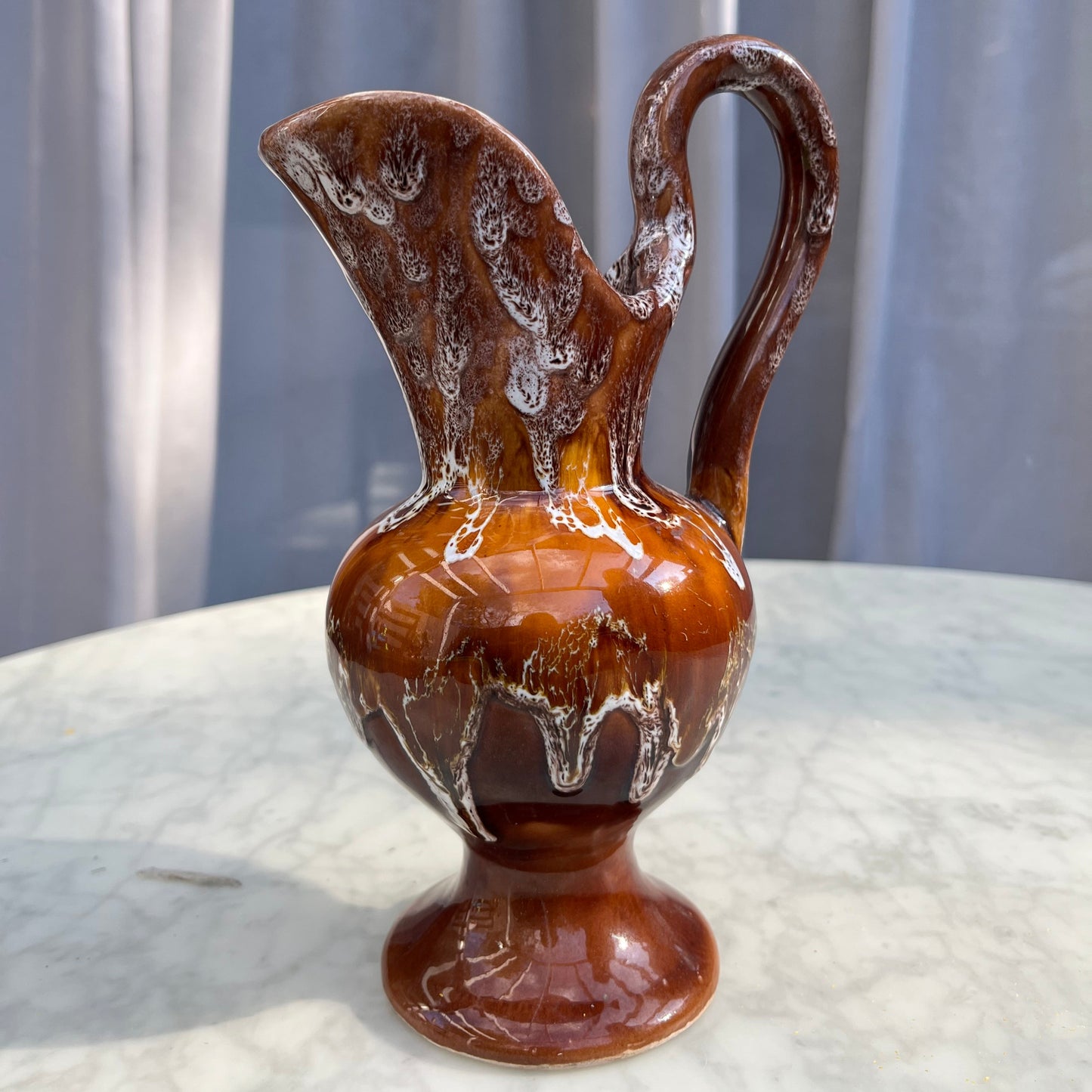 French vintage Vallauris drinks pitcher/vessel