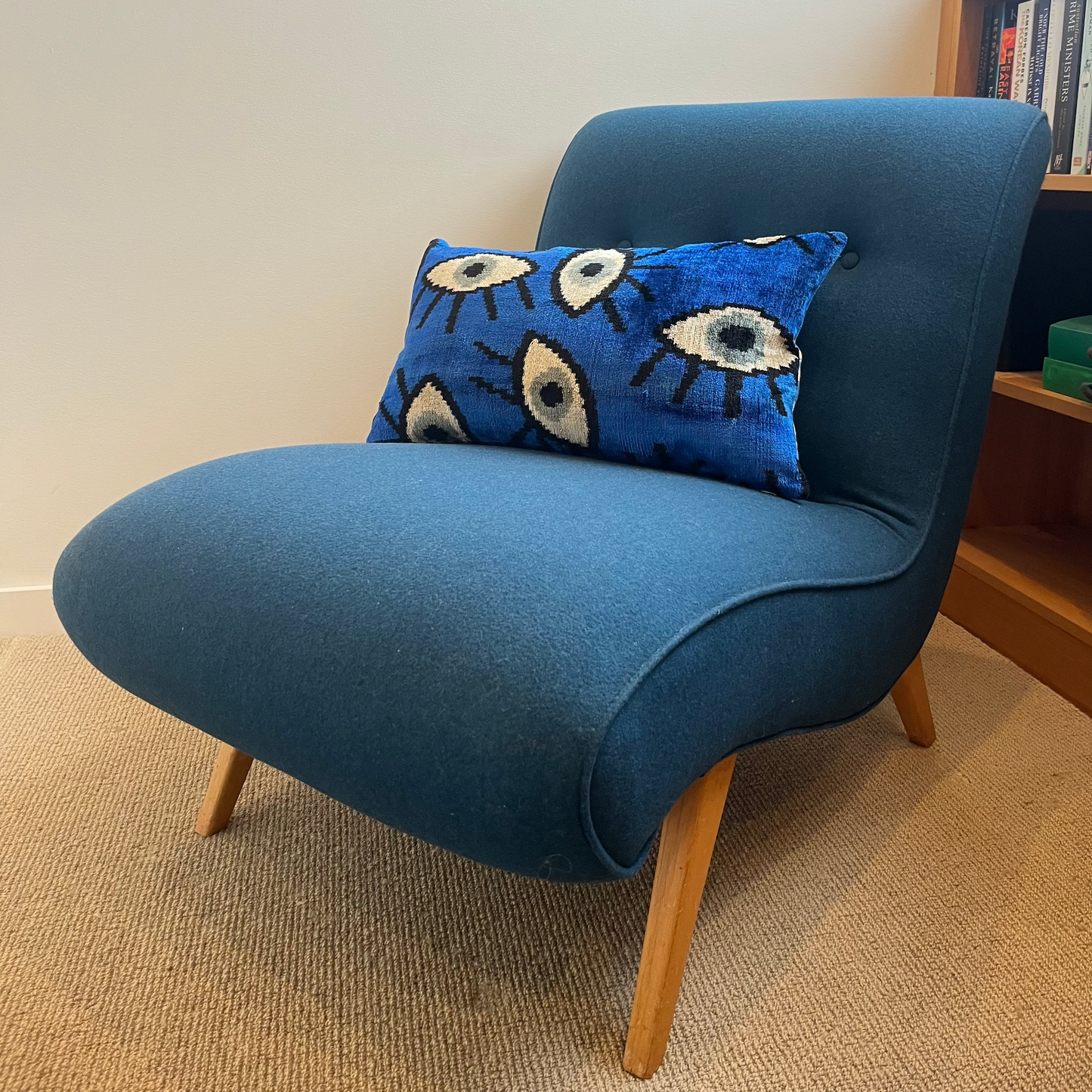 Mirage velvet cushion - See no evil