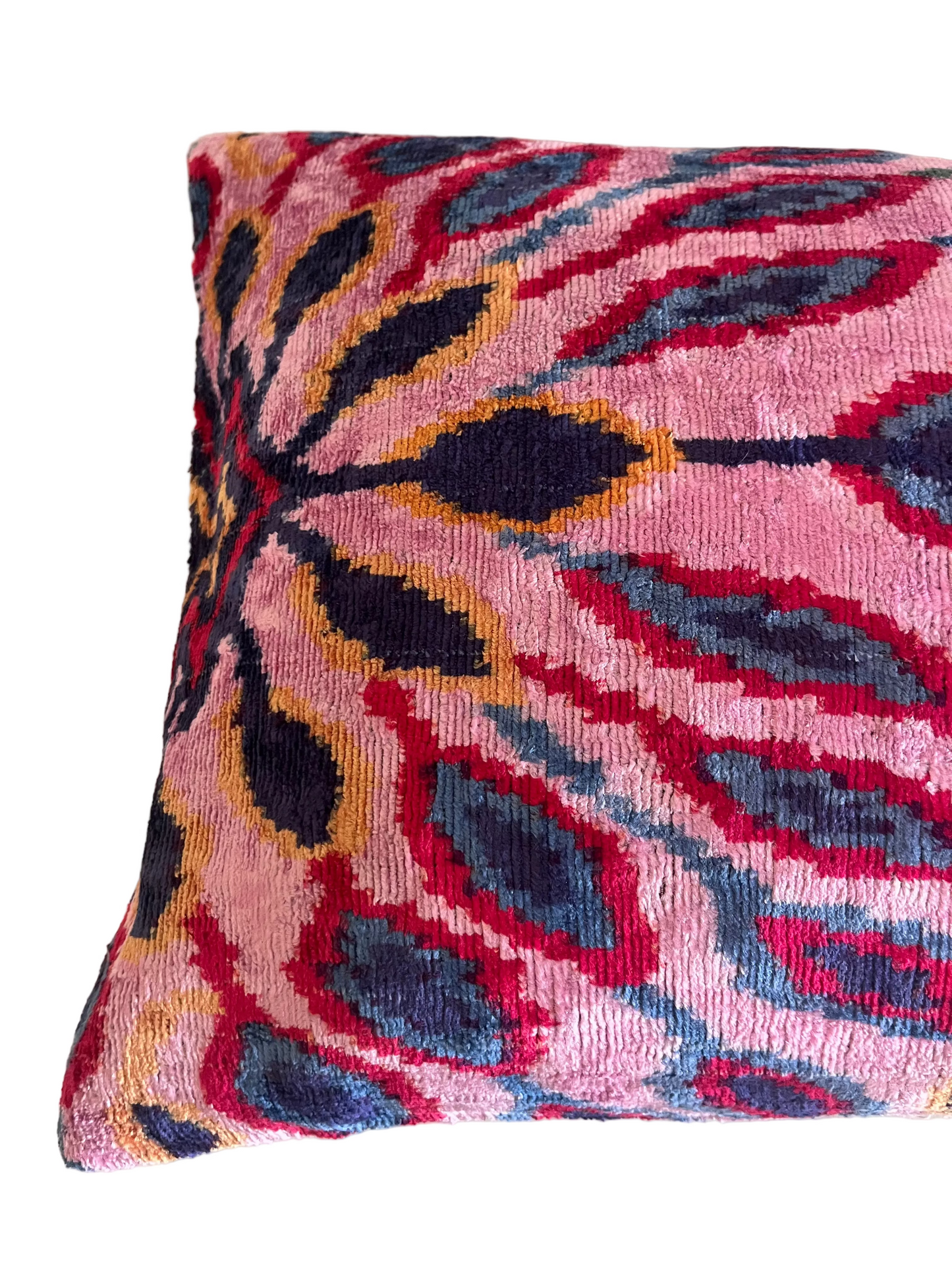 Mirage velvet cushion - Peacock