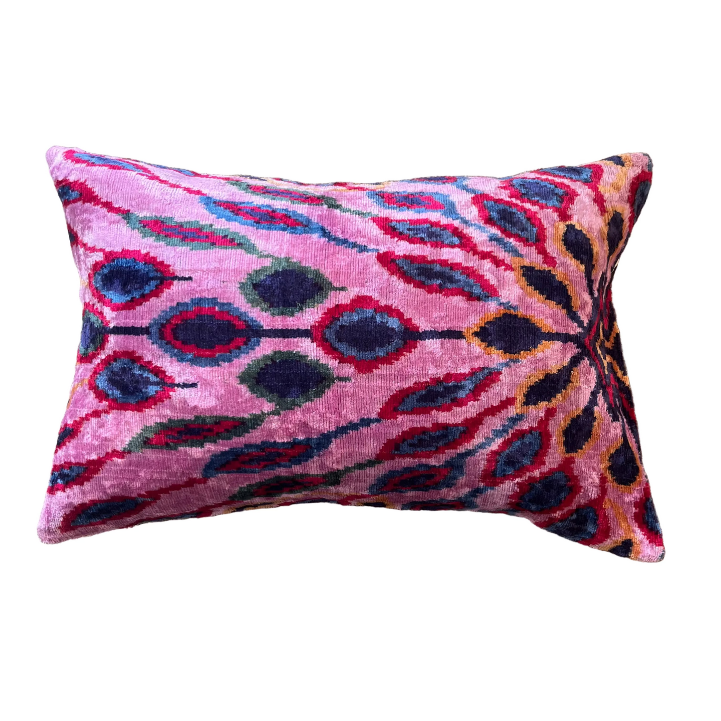 Mirage velvet cushion - Peacock